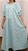 Girl Loungewear Summer Gown Dress Pixie Aqua Blue floral cotton size XL 14 16 X-long