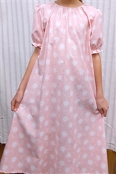 Girl Loungewear Dress Summer Pixie Pink Floral size L 10 12