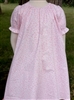 Girl Loungewear Gown Dress Pink & White floral cotton size XS 3 4 X-long