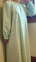 Ladies Nightgown Mint Green Flannel cotton size 1X 22 24