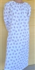 Ladies Nightgown Flannel Lavender White floral cotton 2X 26 28 X-tall
