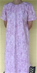 Ladies Nightgown Daisy Made Lilac floral cotton size L 14 16