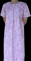 Ladies Nightgown Daisy Made Lilac floral cotton size S 6 8