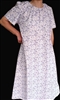 Ladies Nightgown Summer White & Purple Floral cotton size XL 18 20