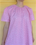 Ladies Nightgown Darlene's Baby Pink floral cotton size S 6 8 Petite
