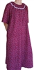 Ladies Nightgown Burgundy Floral cotton lawn with lace size 1X 22 24