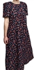 Ladies Nightgown Black Floral lightweight cotton lawn size 1X 22 24