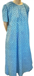 Ladies Nightgown Blue Floral lightweight cotton lawn size 2X 26 28