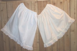 Petticoat Cotton White with Lace Girl L 12 14