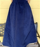 Girl 6 Gore Skirt Navy Blue Corduroy cotton size M 8 10