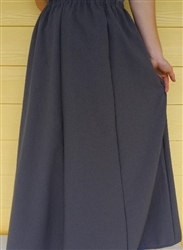 Ladies 6 Gore Skirt Medium Gray Polyester size M 10 12 Tall