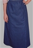 Ladies 6 Gore Skirt Navy Blue Jean Denim size XL 18 20