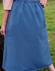 Ladies A-line Skirt lightweight  Blue Melange Polyester size 1X 22 24