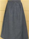 Ladies A-line Skirt Chambray denim blue cotton size 3X 30 32