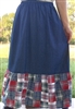 Ladies A-line Skirt with Long Ruffle custom all sizes