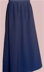 Ladies A-line Skirt Navy Blue polyester size M 10 12