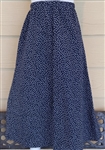 Girl A-line Skirt Navy Blue Floral cotton size 12