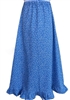 Girl A-line Skirt Featured Fabric with ruffle hem custom all sizes