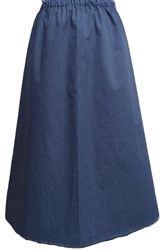 Ladies A-line Skirt Featured Fabric Sonoma Twill Blue or Khaki Custom all sizes
