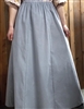 Ladies Skirt 6 Gore in Featured Fabric Gray Corduroy cotton all sizes