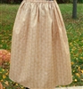 Ladies Full Skirt 6th Street Tan Floral Stripe cotton S 6 8