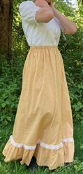 Ladies Featured Old Fashioned Victorian Skirt with Ruffle & Lace all sizes