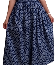 Ladies Full Skirt in Featured Fabric Cotton Custom S, M, L, XL, 1X, 2X, 3X
