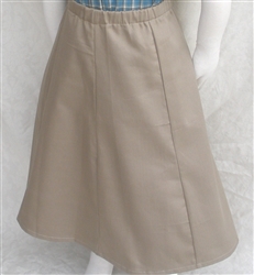 Girl 6 Gore Skirt Khaki Twill cotton size S 5 6 7