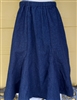 Girl 6 Gore Skirt with Gussets Navy Blue Denim size S 5 6 7