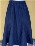 Girl 6 Gore Skirt with Gussets Navy Blue Denim size S 5 6 7