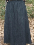 Girl A-line Skirt Black Denim size 10
