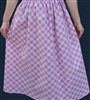 Ladies Full Skirt Pink Diagonal Plaid cotton size XL 18 20 Petite
