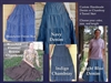 Ladies Skirt 4 Tiered Navy Denim & More all sizes