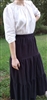Ladies Tiered Skirt Black Cotton Manchester size 1X 22 24