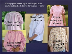 Change custom sleeve length & style for girl & ladies RAGLAN only