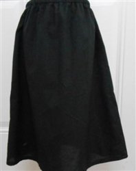 Girl Slip Cotton Black lightweight size 5 X-long