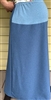 Maternity A-line Skirt Medium Blue Polyester size L 14 16