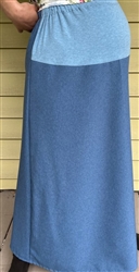 Maternity A-line Skirt Medium Blue Polyester size L 14 16