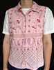 Ladies Vest pink embroidered cotton Harmony & Vine preowned size XL