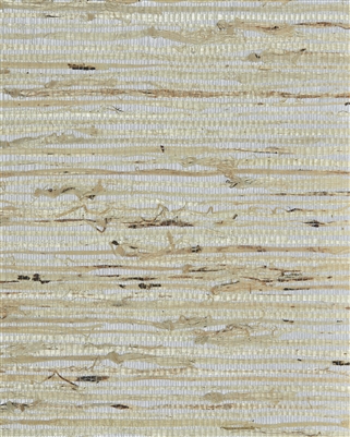 Fieldstone Silver Gray Natural Metallic back Arrowroot Grasscloth