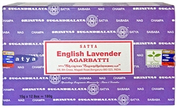 Wholesale Satya English Lavender Incense 15 Gram Packs (12/Box)