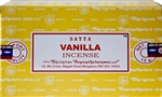 Wholesale Satya Vanilla Incense 15 Gram Packs (12/Box)