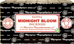 Wholesale Satya Midnight Bloom Incense 15 Gram Packs (12/Box)
