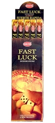 Wholesale Hem Fast Luck Incense 8 Stick Packs (25/Box)