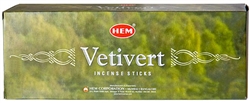 Wholesale Hem Vetivert Incense 20 Stick Packs (6/Box)