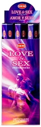 Wholesale Hem Love & Sex Incense 20 Stick Packs (6/Box)