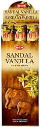 Wholesale Hem Sandal-Vanilla Incense 20 Stick Packs (6/Box)
