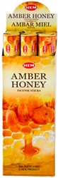 Wholesale Hem Amber-Honey Incense 20 Stick Packs (6/Box)