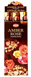 Wholesale Hem Amber-Rose Incense 20 Stick Packs (6/Box)