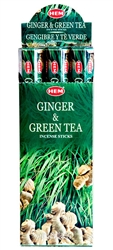 Wholesale Hem Ginger-Green Tea Incense 20 Stick Packs (6/Box)